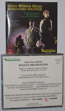 Hans Werner HENZE: Boulevard Solitude, ópera em 7 quadros OOP Vassileve 2 CDs comprar usado  Enviando para Brazil