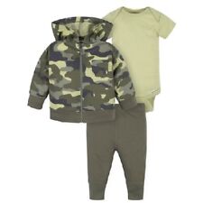 Gerber Baby Boy 3-Piece Camo Jacket, Bodysuit, & Pant Outfit Set Size 3-6M for sale  Shipping to South Africa