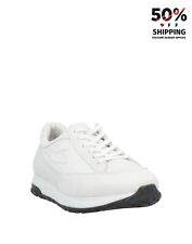 Used, RRP €149 ALBERTO GUARDIANI Leather Sneakers US7.5 UK7 EU41 Embossed Logo for sale  Shipping to South Africa