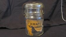 Vintage Kraft Mayonnaise Canning Jar with Glass Lid, used for sale  Spring Hill