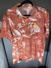 Tommy Bahama Hawaiian Trim USC Trojans Polo Shirt Men L Pima Embroidered Logo for sale  Shipping to South Africa