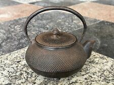19 CENTURY OLD VINTAGE BLACK CAST IRON JAPANESE TETSUBIN KETTLE TEA KETTLE POT, used for sale  Shipping to South Africa
