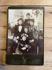 Used, Cabinet Card Group Of Sisters Outdoors Flower Crown Odd Unusual Kenton Ohio for sale  Shipping to South Africa