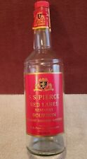 Usado, S.S. Pierce, garrafa de uísque/licor Red Label Bourbon Kentucky (vazia) um quarto.  comprar usado  Enviando para Brazil