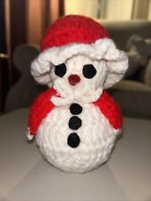 Vintage crochet snowman for sale  Reading