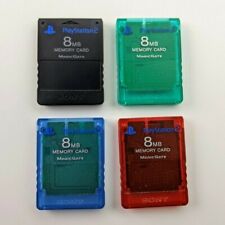 Pick Black Blue Green or Red Authentic Sony PlayStation 2 PS2 8 MB Memory Card for sale  Shipping to South Africa