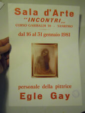 Poster manifesto personale usato  Albenga