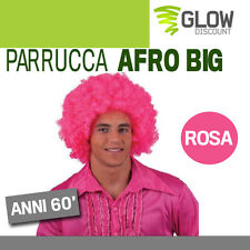 Parrucca afro rosa usato  Italia