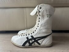 RARO Zapatos de Boxeo Onitsuka Tiger De Colección Talla 9,5 Cuero Blanco HL315 segunda mano  Embacar hacia Argentina