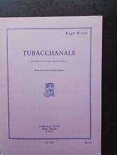 PARTITION - ROGER BOUTRY - Tubacchanale tuba en ut ou saxhorn basse sib et piano, usado comprar usado  Enviando para Brazil