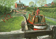 Postcard canal lock for sale  Shipping to Ireland