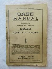 J.I Case 1940 modelo L tractor manual de instrucciones de operación y cuidado del propietario segunda mano  Embacar hacia Argentina