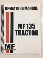 OPERATORS MANUAL FOR MASSEY FERGUSON MF 135 TRACTOR MF-135 OWNERS MANUAL, used for sale  Shipping to Ireland