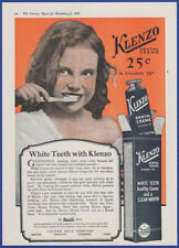 Usado, Vintage 1920 klenzo Creme Dental Pasta De Dente Creme Dental Efêmera Anos 20 anúncio impresso comprar usado  Enviando para Brazil