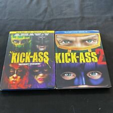 Conjunto de 4 discos Kick-Ass 1 e 2 (Blu-ray/DVD, 2013)! com capas FRETE GRÁTIS comprar usado  Enviando para Brazil