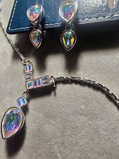 iridescent silver jewelry set for sale  Corvallis