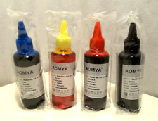 4 Bottles AOMYA Refill Ink Kit for Canon Yellow Magenta cyan black 100ML 5/2025 for sale  Shipping to South Africa