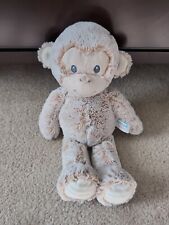 Aurora Baby macaco de pelúcia listrado animal orelhas pés bronzeado macio 14" em excelente estado usado comprar usado  Enviando para Brazil