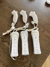 Nintendo Wii Remote Controller & Nunchuck (Official) Inc. Rubber Jacket, used for sale  Shipping to South Africa