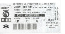 RARE / TICKET BILLET DE CONCERT - JOHNNY HALLYDAY : LIVE A PARIS ( FRANCE ) 2003 d'occasion  Clermont-Ferrand-