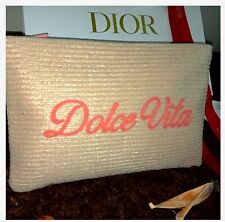 Pochette dior paglia usato  Livorno