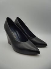 Next Signature Black Leather Block Heel Shoes - UK 3.5 for sale  Shipping to South Africa