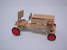 2000 ARTISAN SIGNED JRW DOLLHOUSE MINIATURE RED RAVEN CRATE SOAP BOX DERBY CAR for sale  Windham