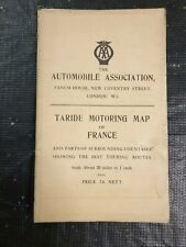 Automobile Association Taride Motoring Map of France Vintage Map Linen comprar usado  Enviando para Brazil