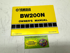 YAMAHA MOTORCYCLE 1984 BIGWHEEL 200 BW200 54G-28199-10 OWNERS MANUAL ORIGINAL, used for sale  Shipping to South Africa