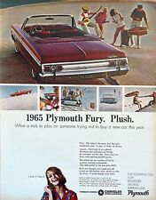 Anúncio com estampa vintage 1965 Plymouth Fury: pelúcia comprar usado  Enviando para Brazil