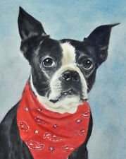 Boston terrier portrait for sale  Hartsdale