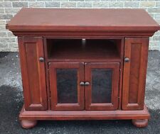 Broyhill Attic Heirlooms Red Rustic Oak Collection TV Media Cabinet Stand c1990s, used for sale  New Rochelle