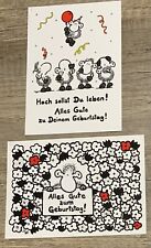 Postkarten geburtstag sheepwor gebraucht kaufen  Allenbach, Herborn, Sien