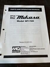 Mikasa multiquip mt70h for sale  Santa Rosa