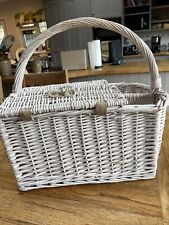 Wicker picnic basket for sale  EPSOM