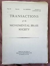 Transactions monumental brass for sale  UK
