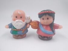 Fisher Price NOAH & MRS. NOAH figures from vintage ark play set, used for sale  Shipping to South Africa