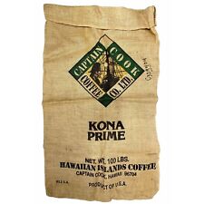 Bolsa de arpillera Captain Cook café islas hawaianas café Kona Prime 100 lb segunda mano  Embacar hacia Argentina