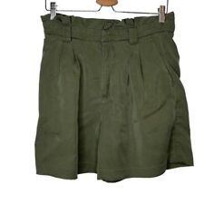 Used, Banana Republic olx tie waist iguana green lyocell paper bag shorts sz 8 for sale  Shipping to South Africa