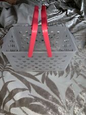 Plastic basket red for sale  DEWSBURY