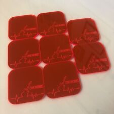 Bright plastic coasters for sale  CHESTERFIELD