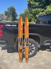 Used, Vintage Dick Pope Jr Cypress Gardens wood Water Skis - Length 67''  for sale  Middletown
