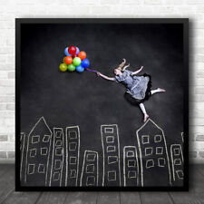 Balloons girl chalk for sale  UK