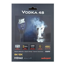 Used, Audioquest VODKA 48 HDMI Cable,8k Ultra HD Video,48Gbps,10%Silver ,2m/6.6ft for sale  Shipping to South Africa