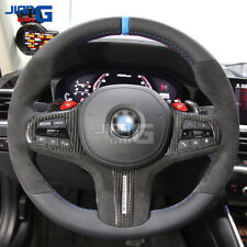 For BMW 3 4 5 Series Z4 M3 M4 G20 G22 G82 Carbon Fiber Steering Wheel Trim Cover for sale  Shipping to South Africa
