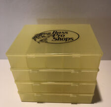 1-Bass Pro Tackle Box isca armazenamento 10 divisórias plástico amarelo (4 disponíveis) comprar usado  Enviando para Brazil