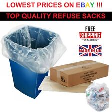 Clear bin liners for sale  Shipping to Ireland