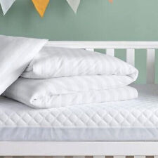 Cot Bed Duvet Microfibre Satin Stripe All Seasons 7.5 Tog - Slight Imperfection for sale  Shipping to South Africa