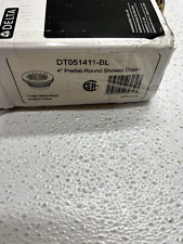 Delta 4" dreno de chuveiro redondo pré-fabricado DT051411-BL READ** comprar usado  Enviando para Brazil