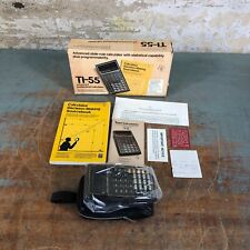 Calculadora TI Texas Instruments TI-55, con caja y accesorios - Batería mala segunda mano  Embacar hacia Mexico